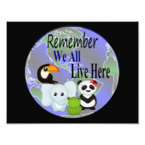 We All Live Here Animals Of The World Photo Art