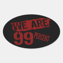 We Are 99% Political stickers
