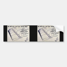 We Are All In The Same Boat Bumper Stickers