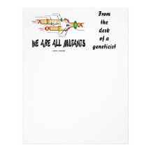 We Are All Mutants (DNA Replication) Custom Letterhead