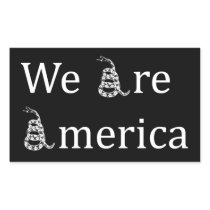We Are America Rectangular Sticker