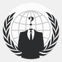We Are Anonymous Round Stickers