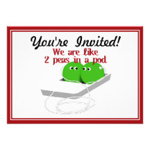 We are Like Two Peas in a Pod Announcements