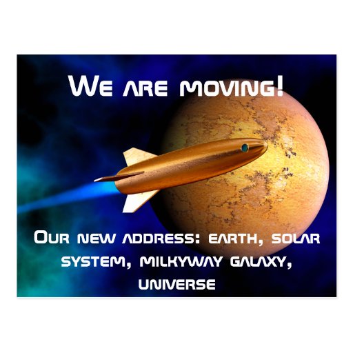 We are moving postcards