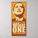 We Are One - Inauguration Poster posters