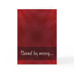 We are saved by His mercy Titus 3:5-6 cards
