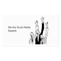 We Are Social Media Experts business cards