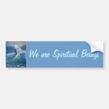 We are Spiritual bumper sticker