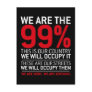 We are the 99% - 99 percent occupy wall street post cards