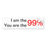 We are the 99% bumper sticker