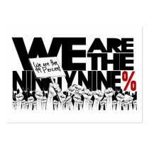 We Are The 99% - Occupy Wall-Street Business Card