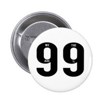 We are the 99 Percent. Anstecknadelbuttons