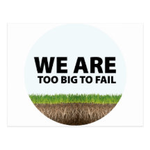 WE ARE Too Big To Fail - Occupy Wall Street Design Post Cards