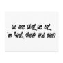 We are what we eat im fast, cheap and easy