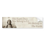 We belong to the earth bumper stickers