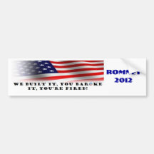 We Built it, You Baroke IT! Bumper Stickers