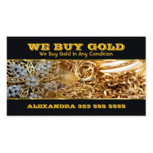We Buy Gold Business Card