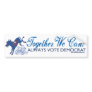We Can Blue Donkey Kick Bumper Sticker 