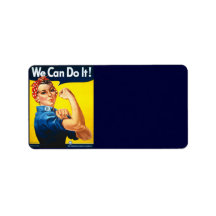 We Can Do It  Address Label