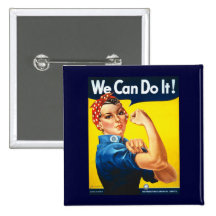 We Can Do It Pinback Button