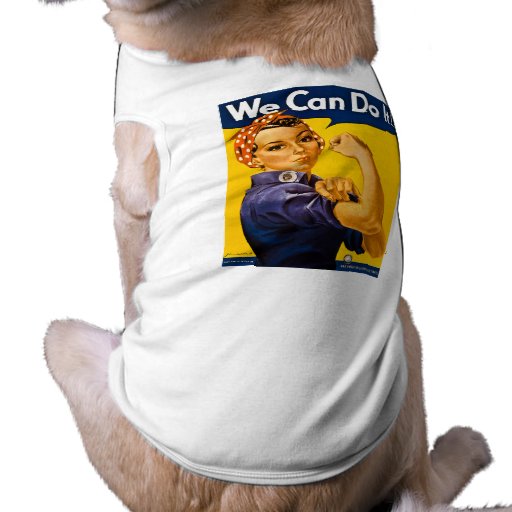 We Can Do It! Rosie the Riveter Vintage Dog Tshirt