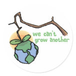We can't grow another design round sticker