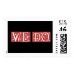 We Do  Black And Red - Customized Stamp