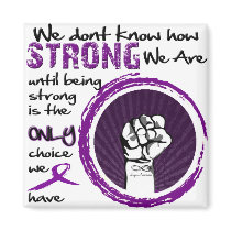 We don't know how STRONG we are... Refrigerator Magnets