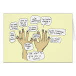 We Glove You Inspiration Cartoon Fingers Card