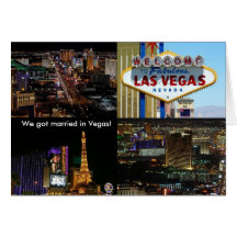 We got married in Vegas! Card