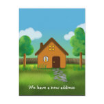 We have a new address - Postcard invitation