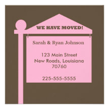 We Have Moved Custom Announcements