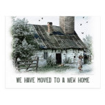 We have moved to a new home - Postcard invitation