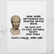 We Have Not To Fear Anything, Except Fear Itself Flyer Design