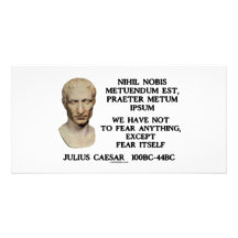 We Have Not To Fear Anything, Except Fear Itself Customized Photo Card