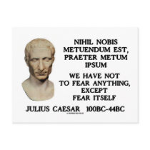 We Have Not To Fear Anything, Except Fear Itself Postcards