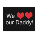 We Heart Daddy Postcards