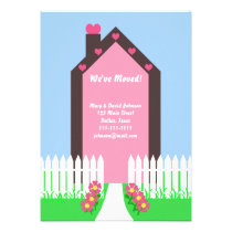 We Just Moved Change of Address Announcement invitations