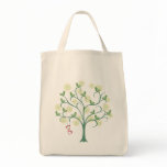 We Love Green Bird llustration Eco Tote Bag