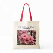 We Love Our Boss! Tote bag gifts Pink Blossoms