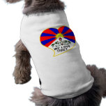 We love Tibet ドッグt-シャツ