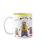We Love You Dad! Mug (Fair Skin Tone)