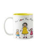 We Love You Mom! Mug (Fair Skin Tone)