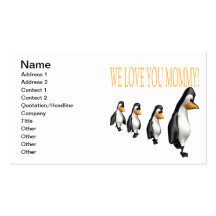 We Love You Mommy Business Card Templates