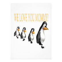 We Love You Mommy Invites