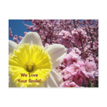 We Love Your Smile! postcards Flowers Blossoms