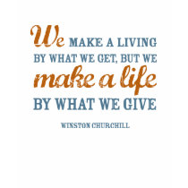 We make a life by what we give kids black t-shirt