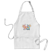 We Match Peeking Twins with Bibs 1 Girl, 1 Boy Aprons