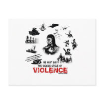 We Must End the Vicious Cycle of Violence! Postcard