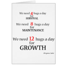 We need hugs... card